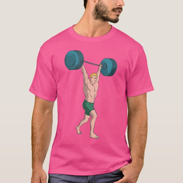 T-shirt Poids de Barbell Lifting (Devant)