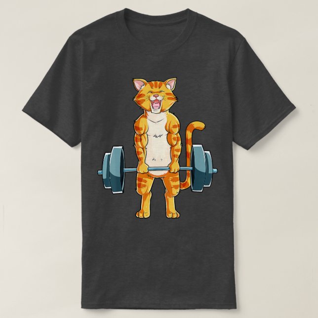 T-shirt Poids de chat levage de poids levage de l'ascenseu (Design devant)