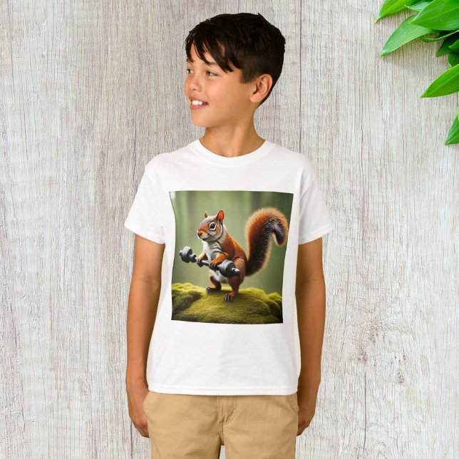 T-shirt Poids de levage des écureuils (Créateur téléchargé)