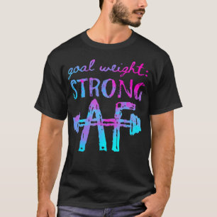 T-shirt Poids De L'Objectif Forte Motivation De L'Exercice