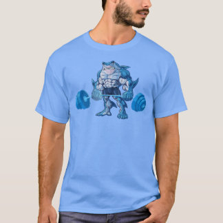 T-shirt Poids du requin Exercice physique Correspondance d