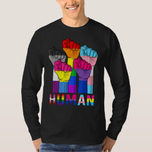 T-shirt Poids Humain Lgbt Gay Lesbian Transgender Pride