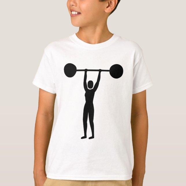 T-shirt Poids Lifting 02 - Noir (Devant)