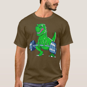 T-shirt Poids Lifting Rex Weightlifting Dinosaur yrannos