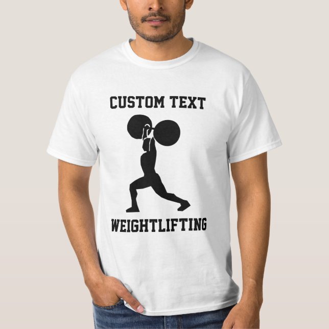 T-shirt Poids personnalisé (Devant)