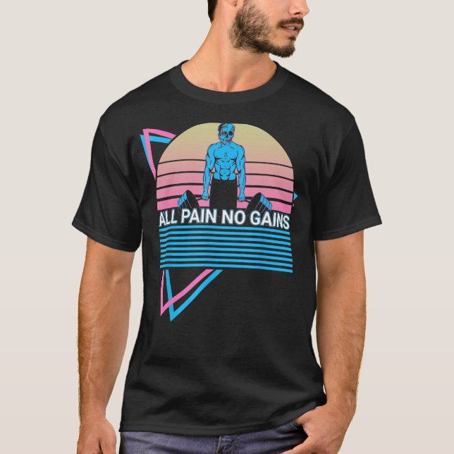 T-shirt Poids Poids Levant Levant Levant Toute douleur (Devant)
