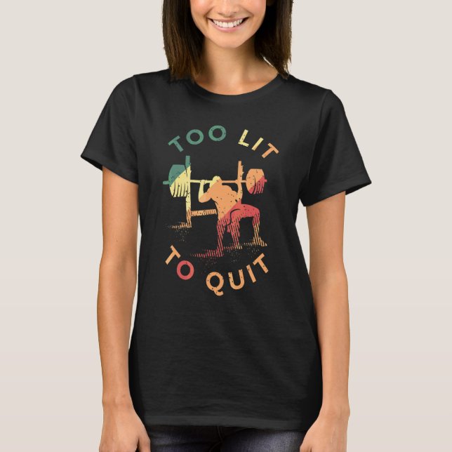 T-shirt Poids Pour Un Exercice Amoureux Weightli (Devant)