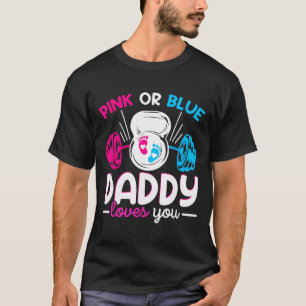 T-shirt Poids Sexe Révéler Rose Ou Bleu Papa Lov