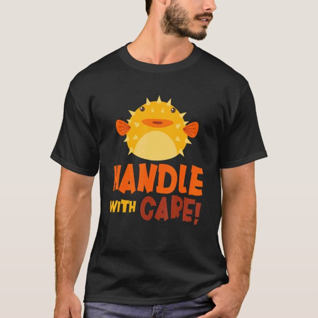 T-shirt Poignée Avec Soin Poisson Poisson Poisson Poisson  (Devant)