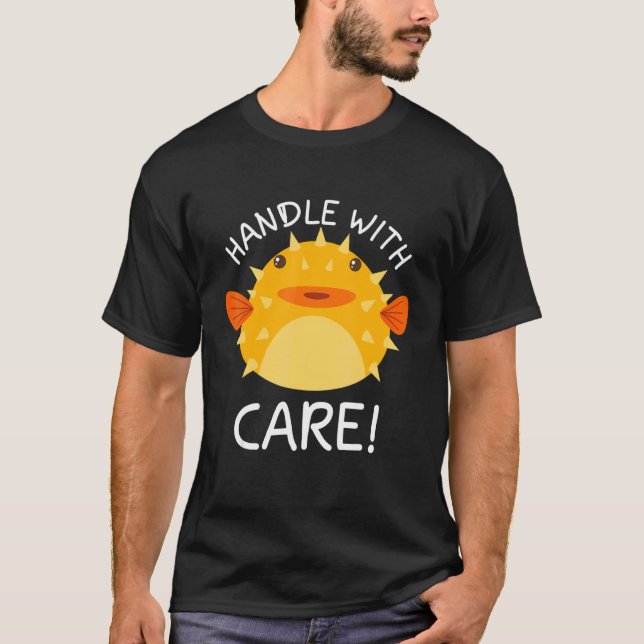 T-shirt Poignée Avec Soin Poisson Poisson Poisson Poisson  (Devant)