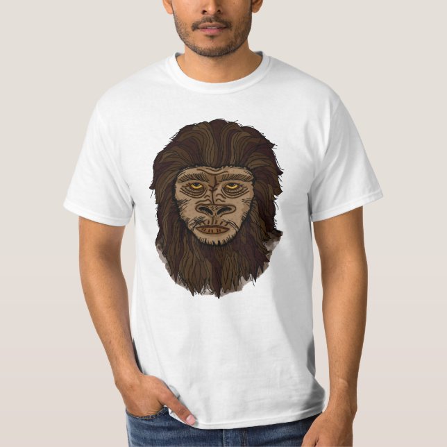 T-shirt Poignée Bigfoot Sasquatch marécage Ape (Devant)