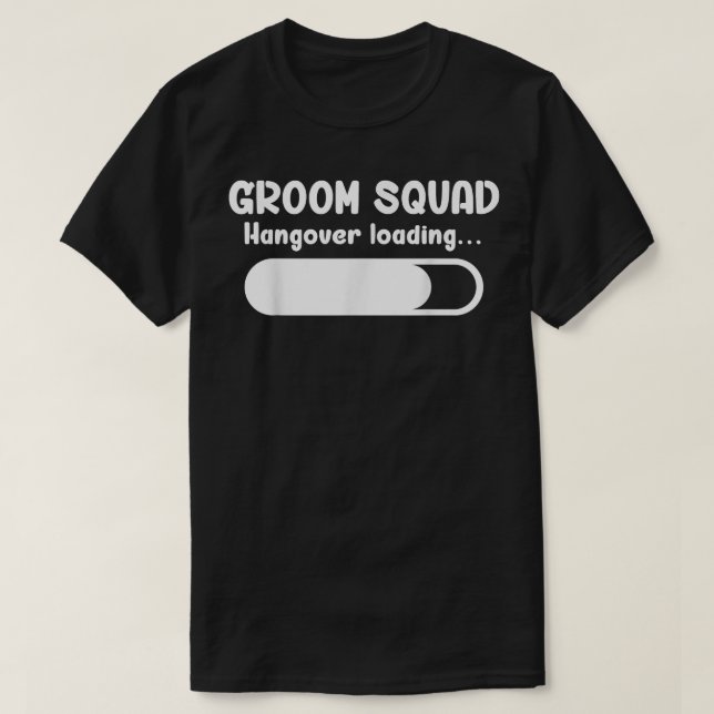 T-shirt Poignée de la salle Chargement Groomsmen Bachelor  (Design devant)