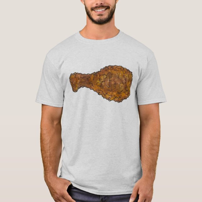 T-shirt Poignée de poulet frit Canne à tambour Soul Alimen (Devant)