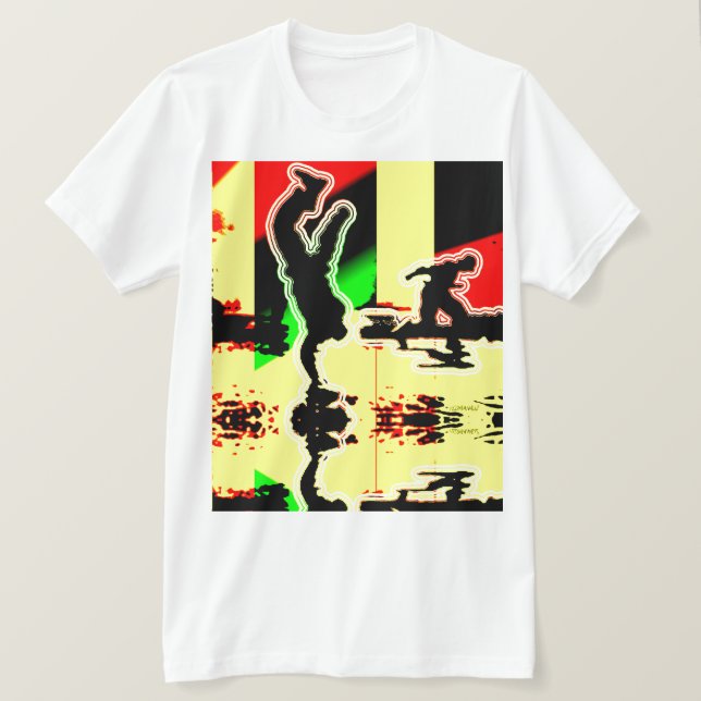 T-shirt Poignée de rupture rétro (Design devant)