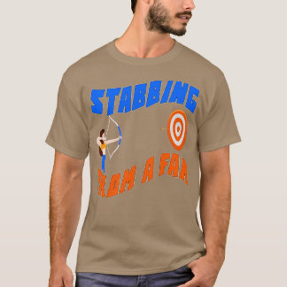 T-shirt Poignée D'Un Sport De Tir À L'Arc Loin Drôle