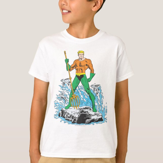T-shirt Poignées Aquaman avec Pitchfork (Devant)