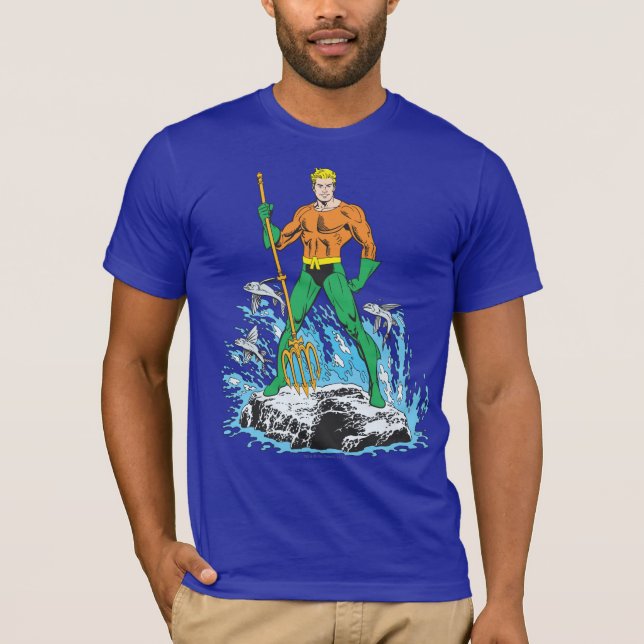 T-shirt Poignées Aquaman avec Pitchfork (Devant)
