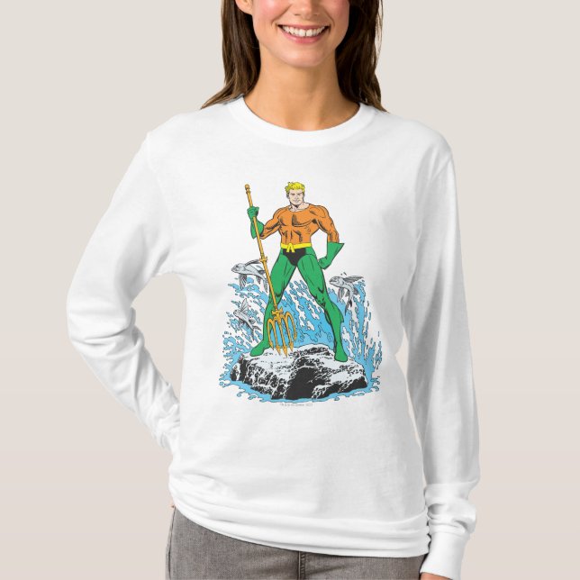 T-shirt Poignées Aquaman avec Pitchfork (Devant)