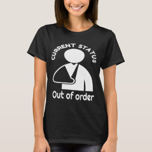 T-shirt Poignet cassé, Humour de bras cassé Récupération d