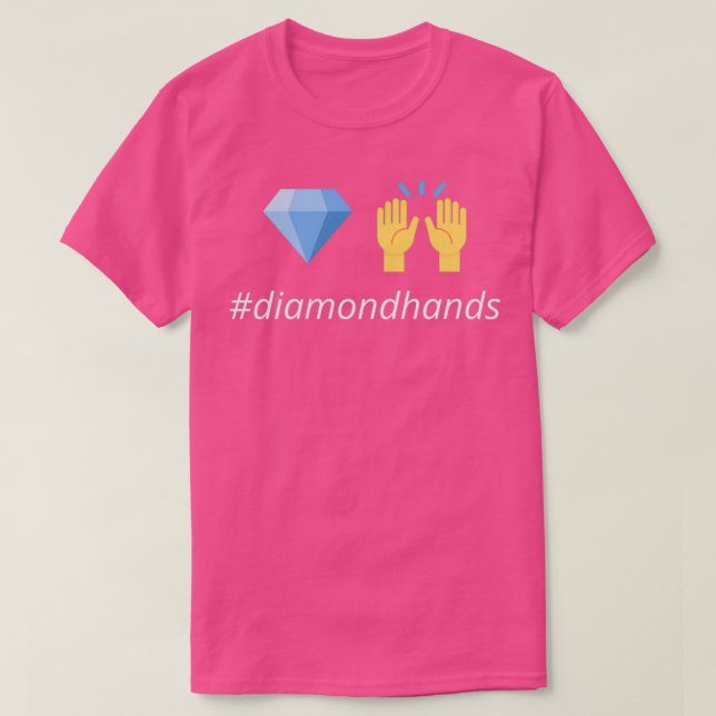 T-shirt Poignets diamant avec hashtag (Design devant)