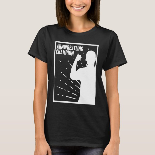 T-shirt Poignets Tournez-vous Lutte Arm Champion de lutte (Devant)