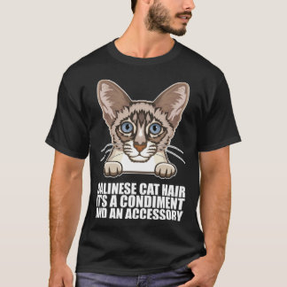 T-shirt poil de chat balinais c'est un condiment et un acc