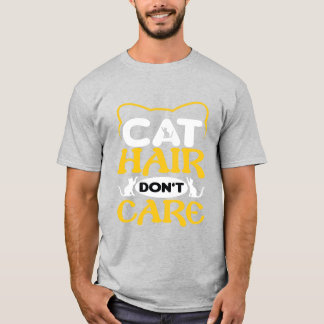 T-Shirt Poils de Chat, On S'en Fout Chemise Drôle 
