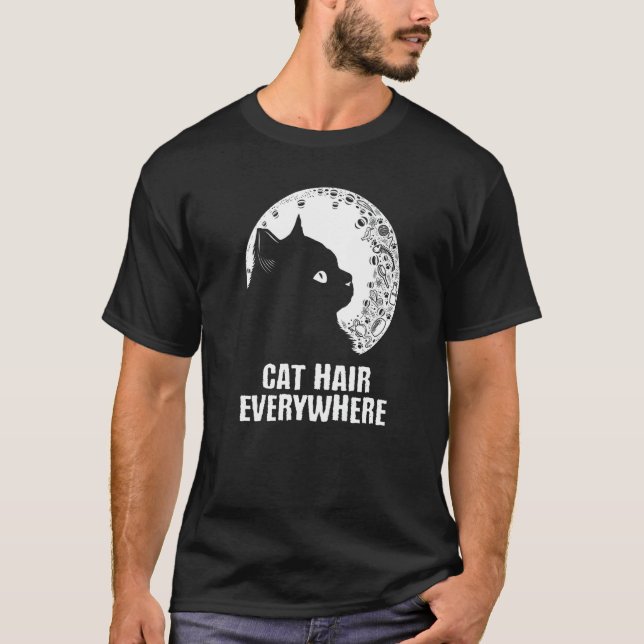 T-shirt Poils de Chat Partout  Chat  Humour Chatons Mère d (Devant)