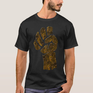 T-shirt Poing Brown