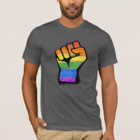 Poing de fierté arc-en-ciel traditionnel LGBTQ