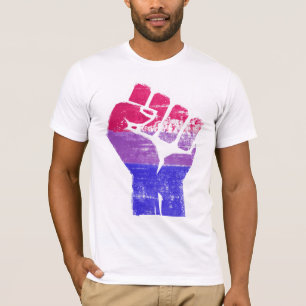 T-shirt Poing de fierté bisexuelle