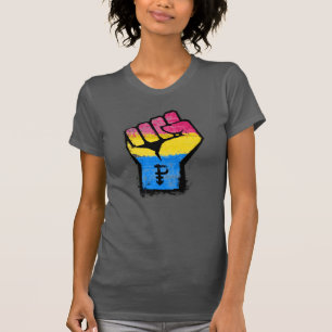 T-shirt Poing de fierté pansexuelle