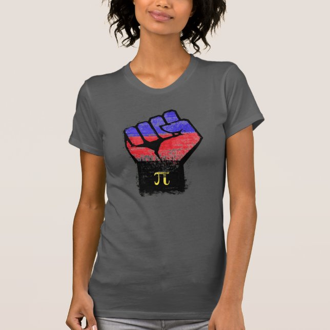 T-shirt Poing de fierté polyamour (Devant)