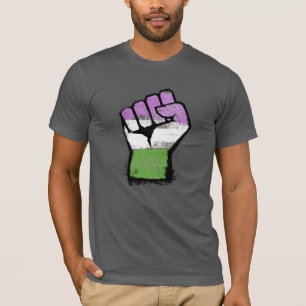 T-shirt Poing de fierté queer / genderqueer
