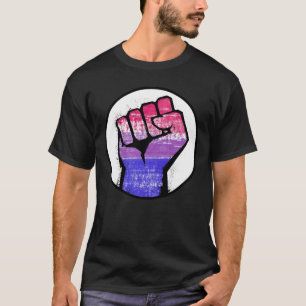 T-shirt poing de la fierté bisexuelle