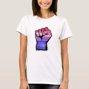 T-shirt Poing de protestation bisexuel
