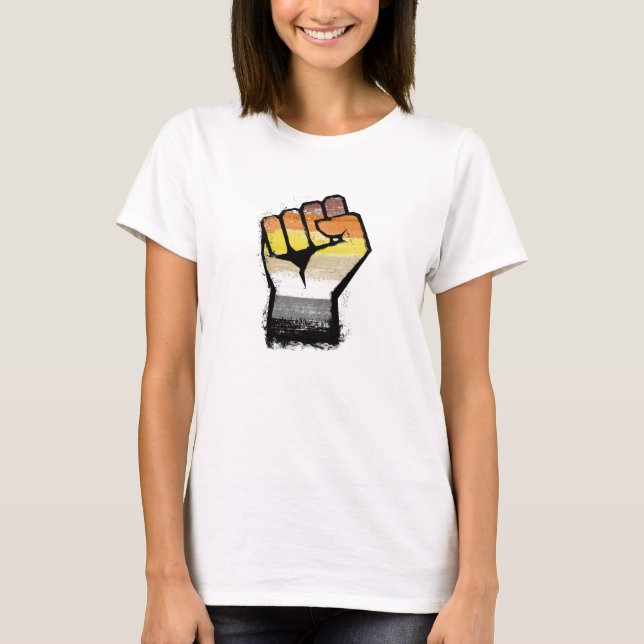 T-shirt Poing de protestation ours (Devant)