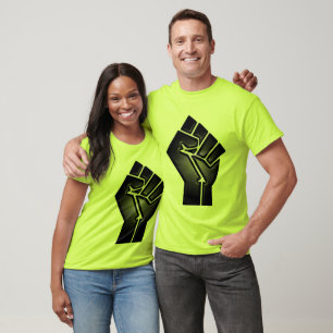T-shirt Poing de puissance noire