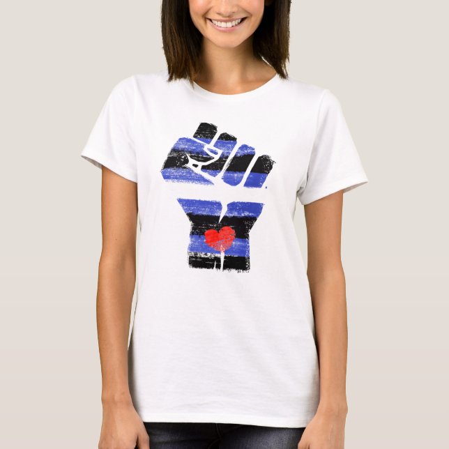 T-SHIRT POING DE RÉSISTANCE EN CUIR (Devant)