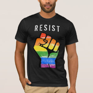 T-shirt Poing de résistance LGBT