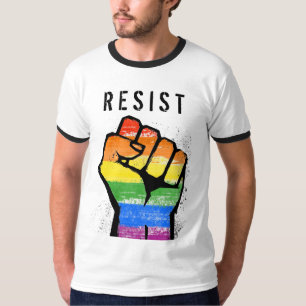 T-shirt Poing de Résistance LGBT
