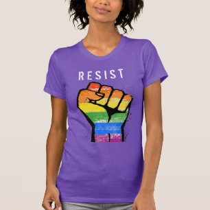 T-shirt Poing de résistance LGBT