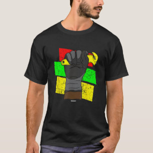 T-shirt Poing Ganté Collègue Swagazon Associé Hist Noir