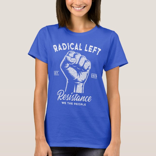 T-shirt Poing levé radical de gauche Nous, le peuple (Devant)
