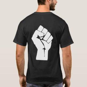 T-shirt Poing noir levé - Manifestation de résistance