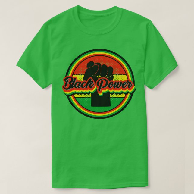 T-shirt Poing noir Vintage rétro (Design devant)