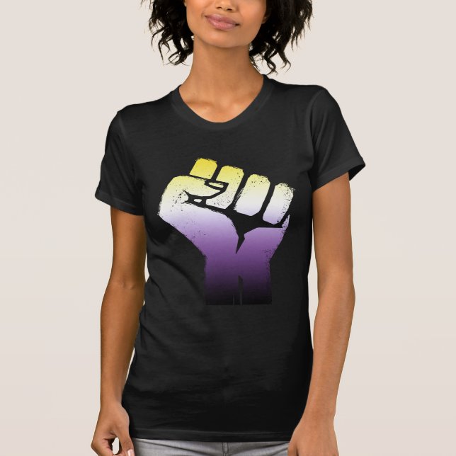 T-shirt Poing Non Binaire (Devant)