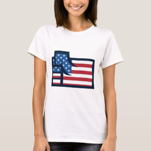 T-shirt Poing patriotique américain