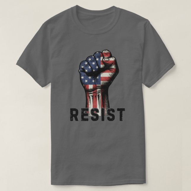T-shirt   Poing Résister  (Design devant)