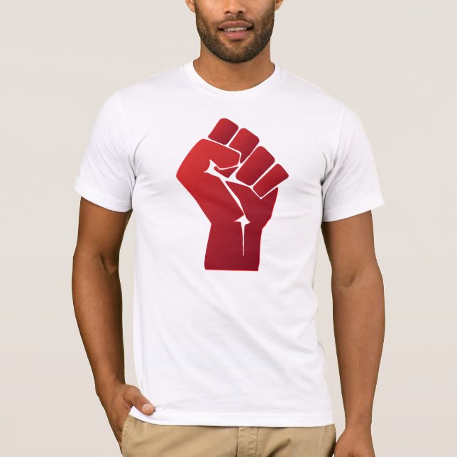 T-shirt Poing rouge augmenté de gradient (Devant)